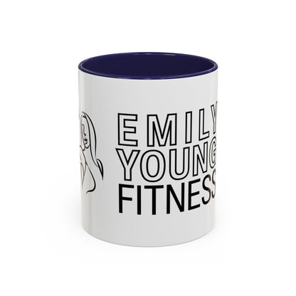 Emily Young Fitness Accent Coffee Mug - Motivational Drinkware for Fitness Enthusiasts