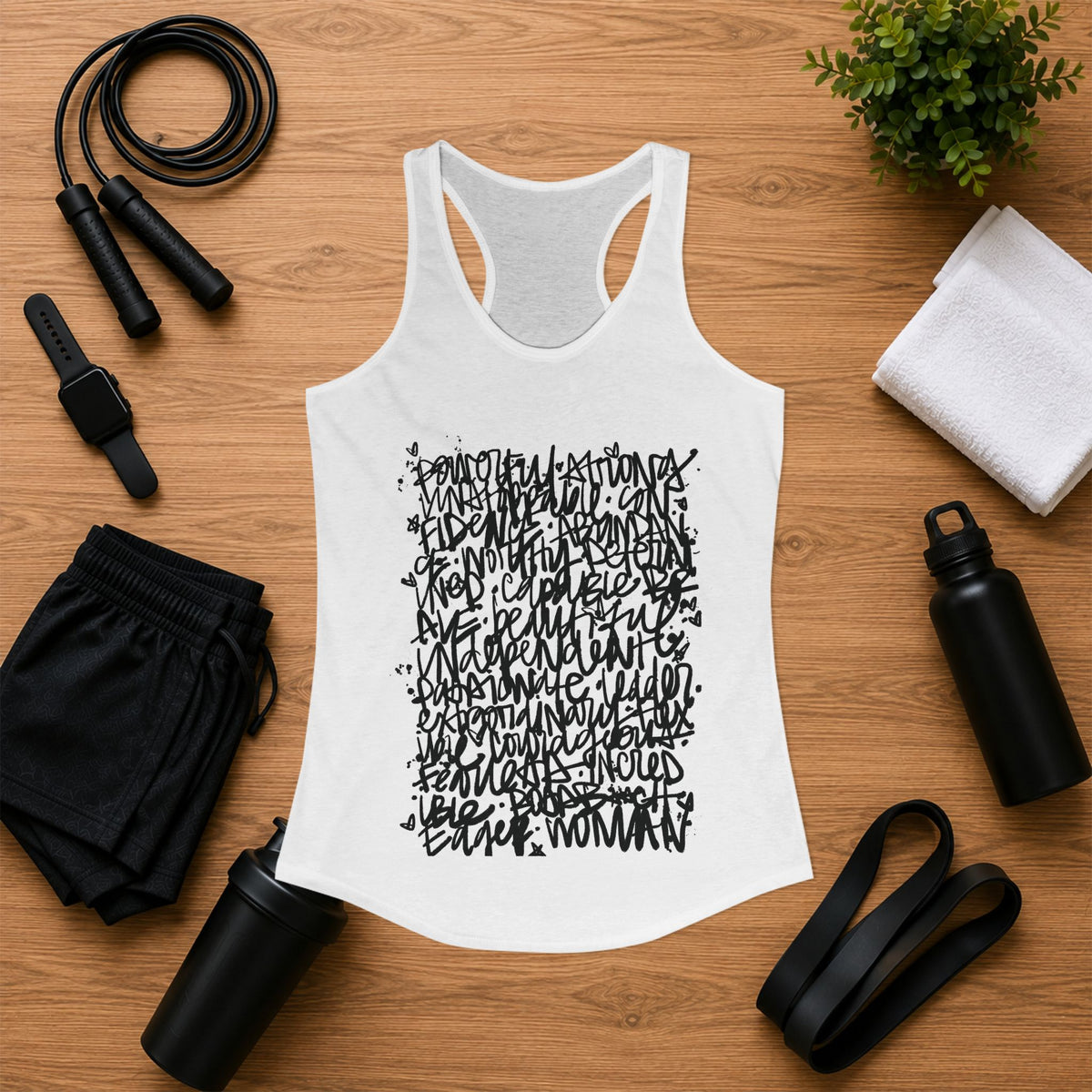 Emily Young Fitness - Racerback Graffiti Inspo Tank Top