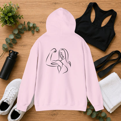 Emily Young Fitness — Women's Strength Line Drawing Graphic Hoodie