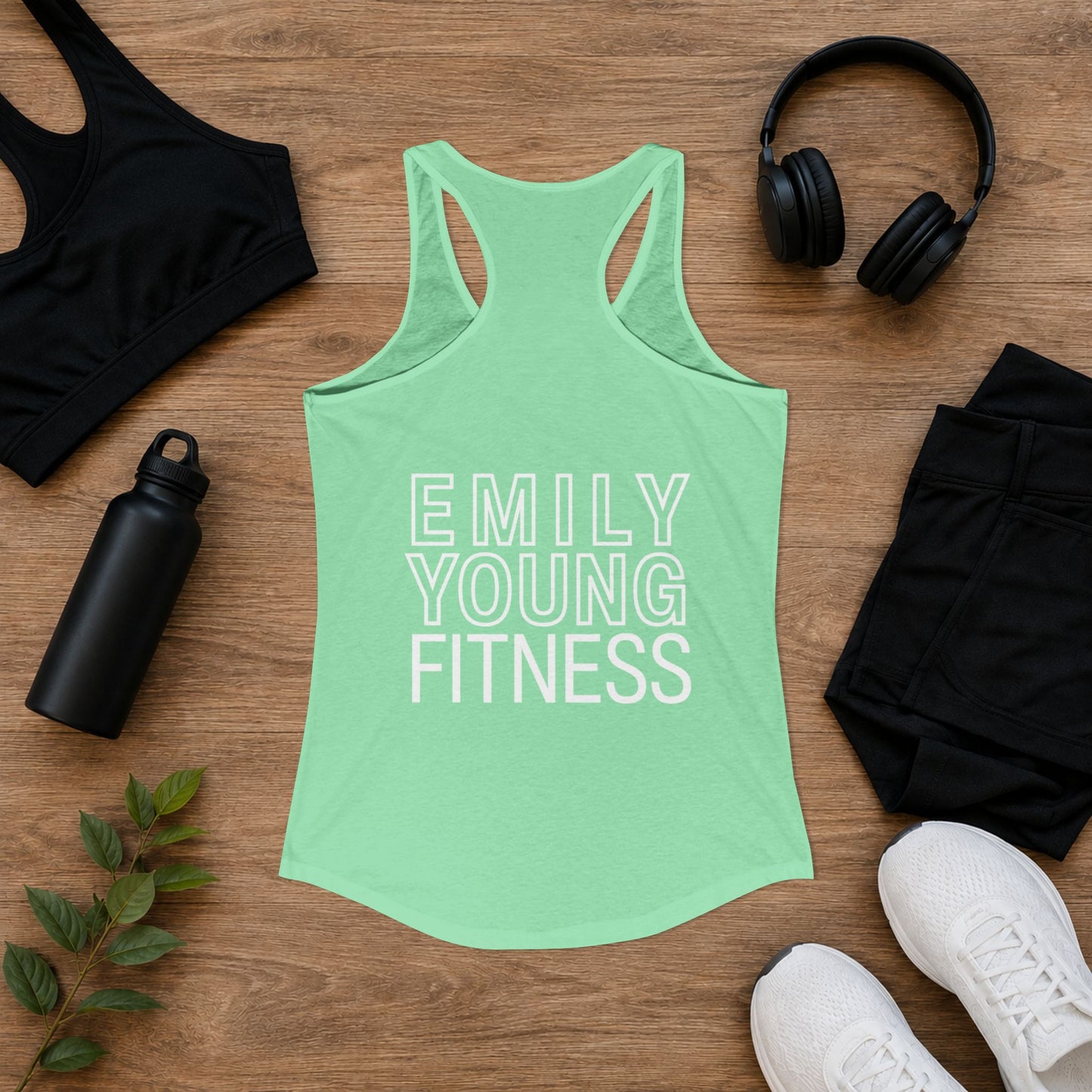 Emily Young Fitness - Line Drawing Women's Ideal Racerback Tank