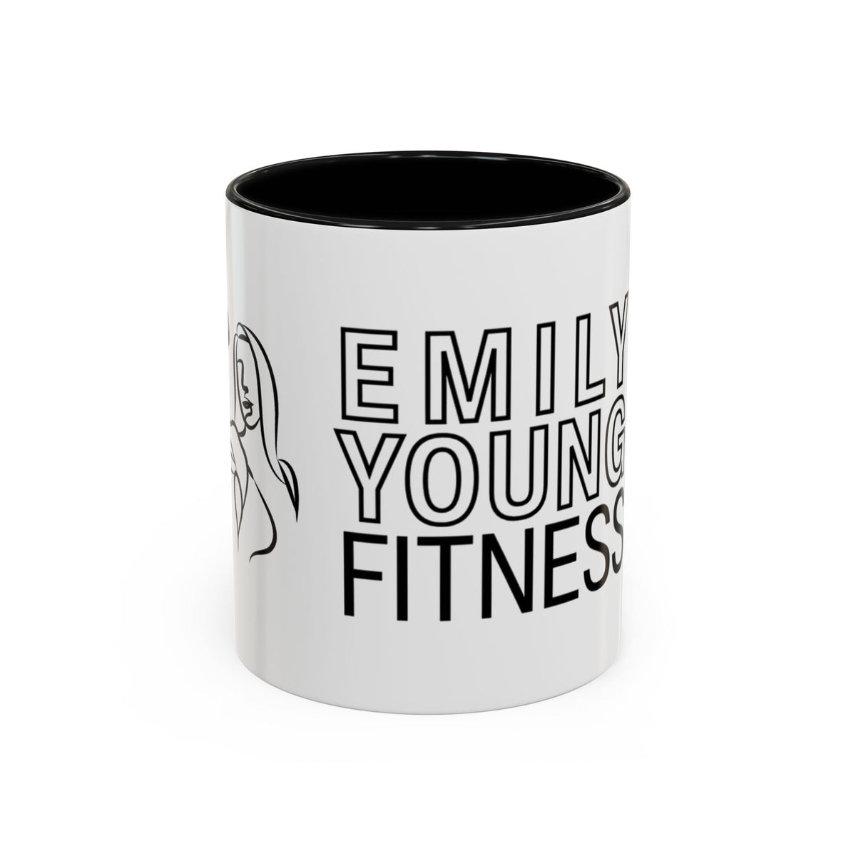 Emily Young Fitness Accent Coffee Mug - Motivational Drinkware for Fitness Enthusiasts