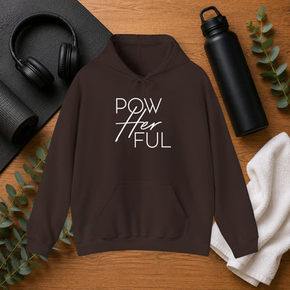 Emily Young Fitness PowHerFul Hoodie — Motivational Trainer Hoodie for Women