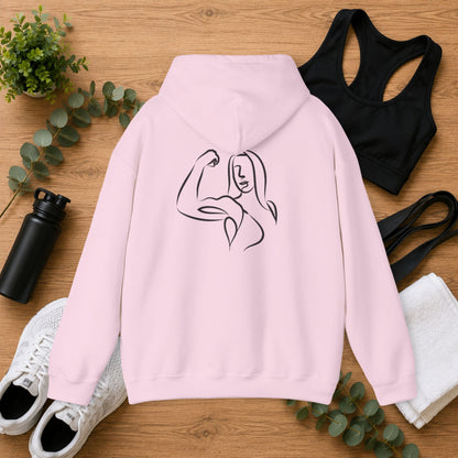 Emily Young Fitness — Women's Strength Line Drawing Graphic Hoodie