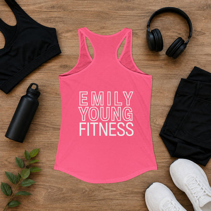 Emily Young Fitness - Line Drawing Women's Ideal Racerback Tank