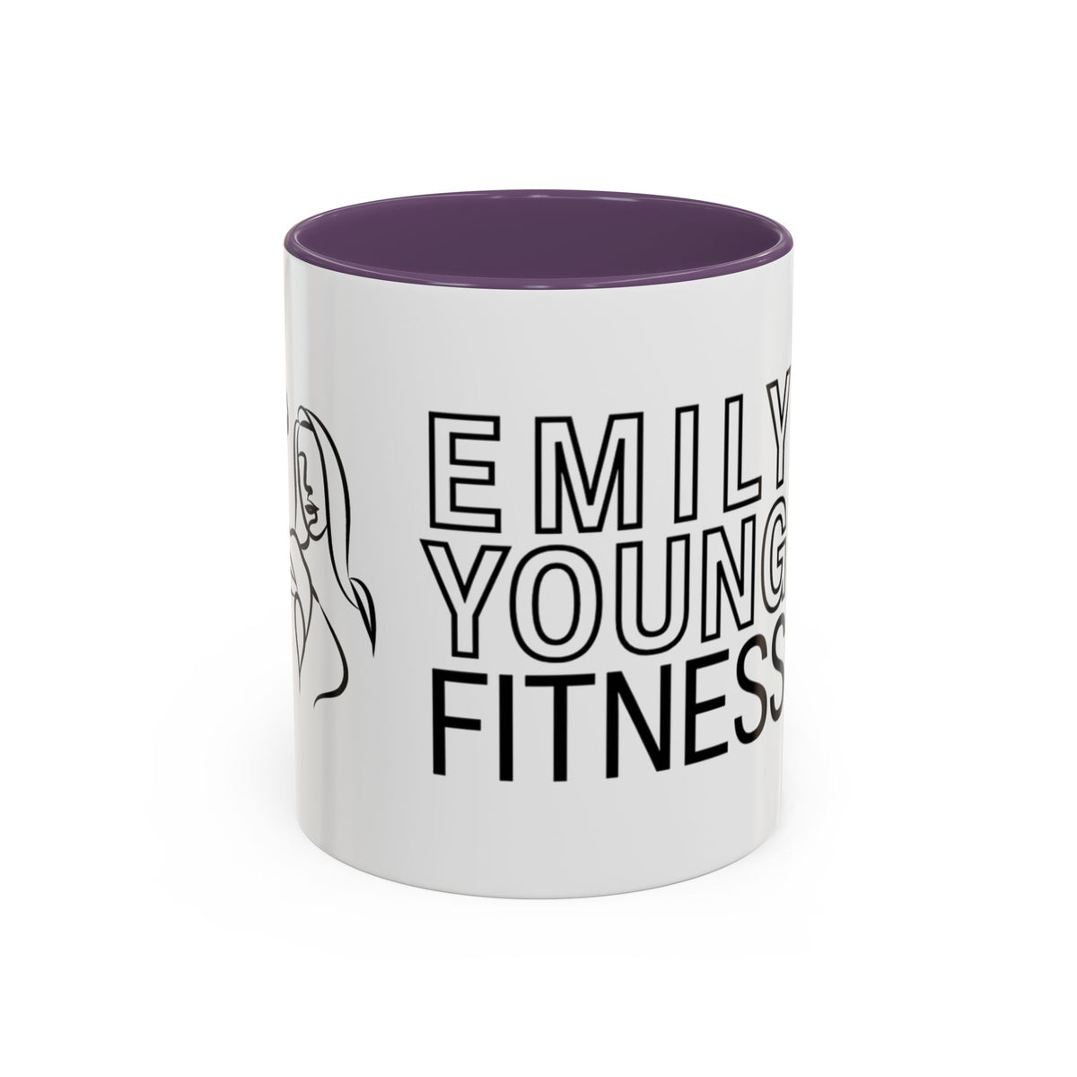 Emily Young Fitness Accent Coffee Mug - Motivational Drinkware for Fitness Enthusiasts