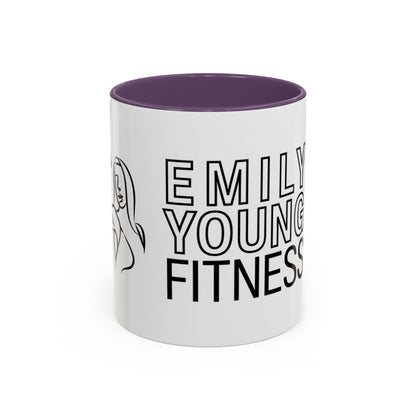 Emily Young Fitness Accent Coffee Mug - Motivational Drinkware for Fitness Enthusiasts