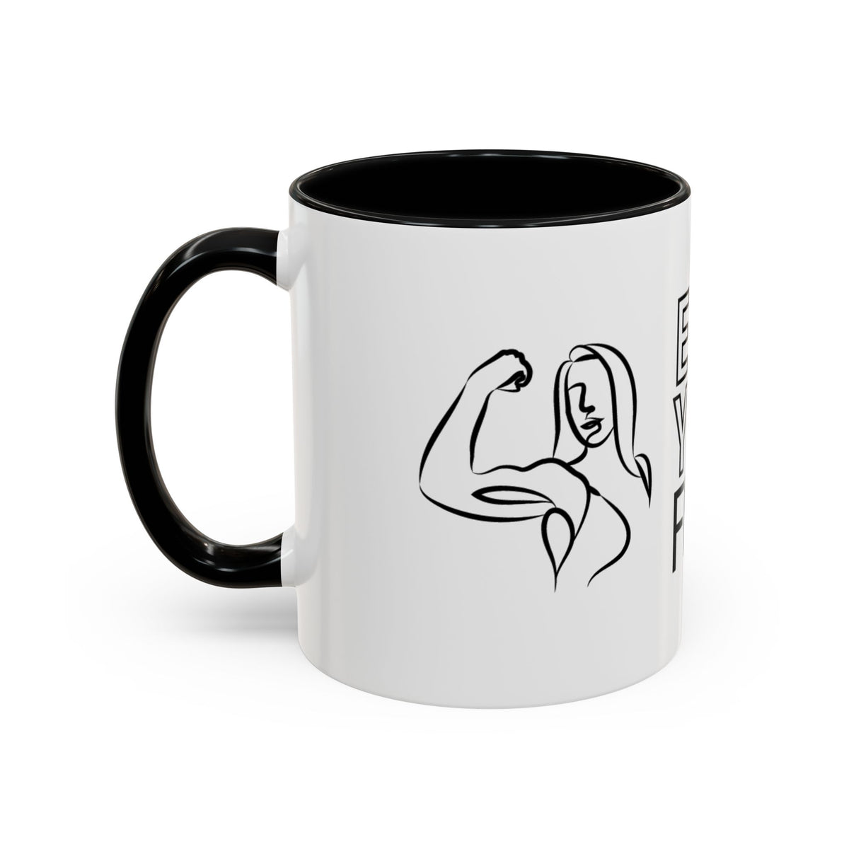 Emily Young Fitness Accent Coffee Mug - Motivational Drinkware for Fitness Enthusiasts