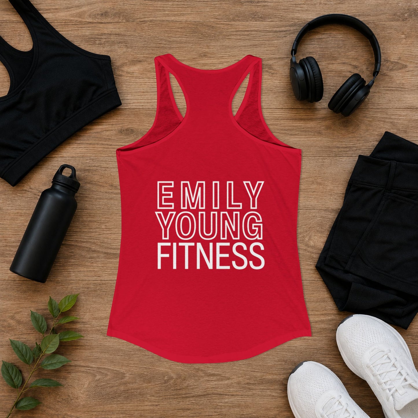 Emily Young Fitness - Line Drawing Women's Ideal Racerback Tank