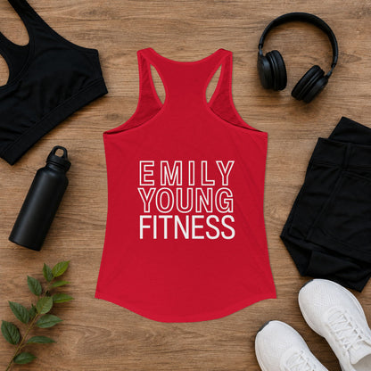 Emily Young Fitness - Line Drawing Women's Ideal Racerback Tank
