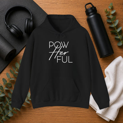 Emily Young Fitness PowHerFul Hoodie — Motivational Trainer Hoodie for Women