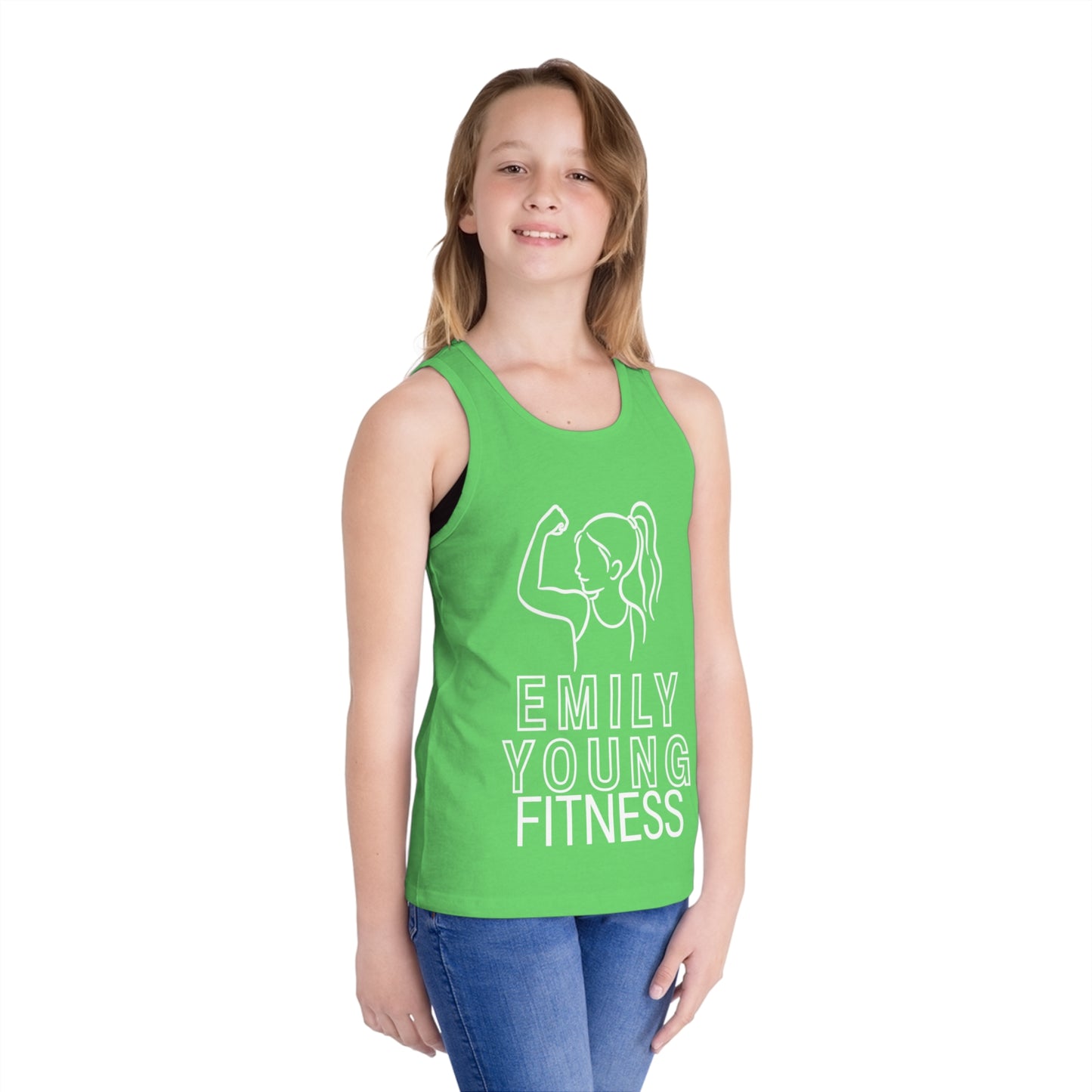 Emily Young Fitness - Kid Tank Top — "Emily Young Fitness" Girls' Athletic Jersey