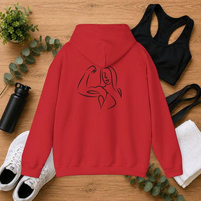 Emily Young Fitness — Women's Strength Line Drawing Graphic Hoodie