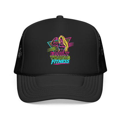 Emily Young Fitness - Retro Neon Fitness Trucker Mesh Hat