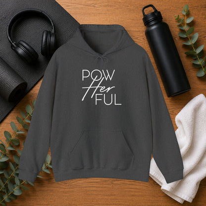 Emily Young Fitness PowHerFul Hoodie — Motivational Trainer Hoodie for Women