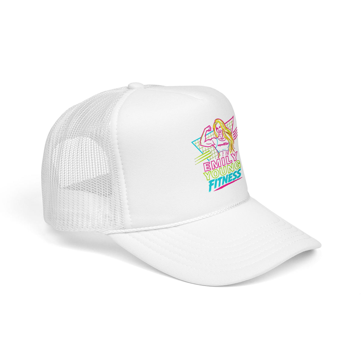 Emily Young Fitness - Retro Neon Fitness Trucker Mesh Hat