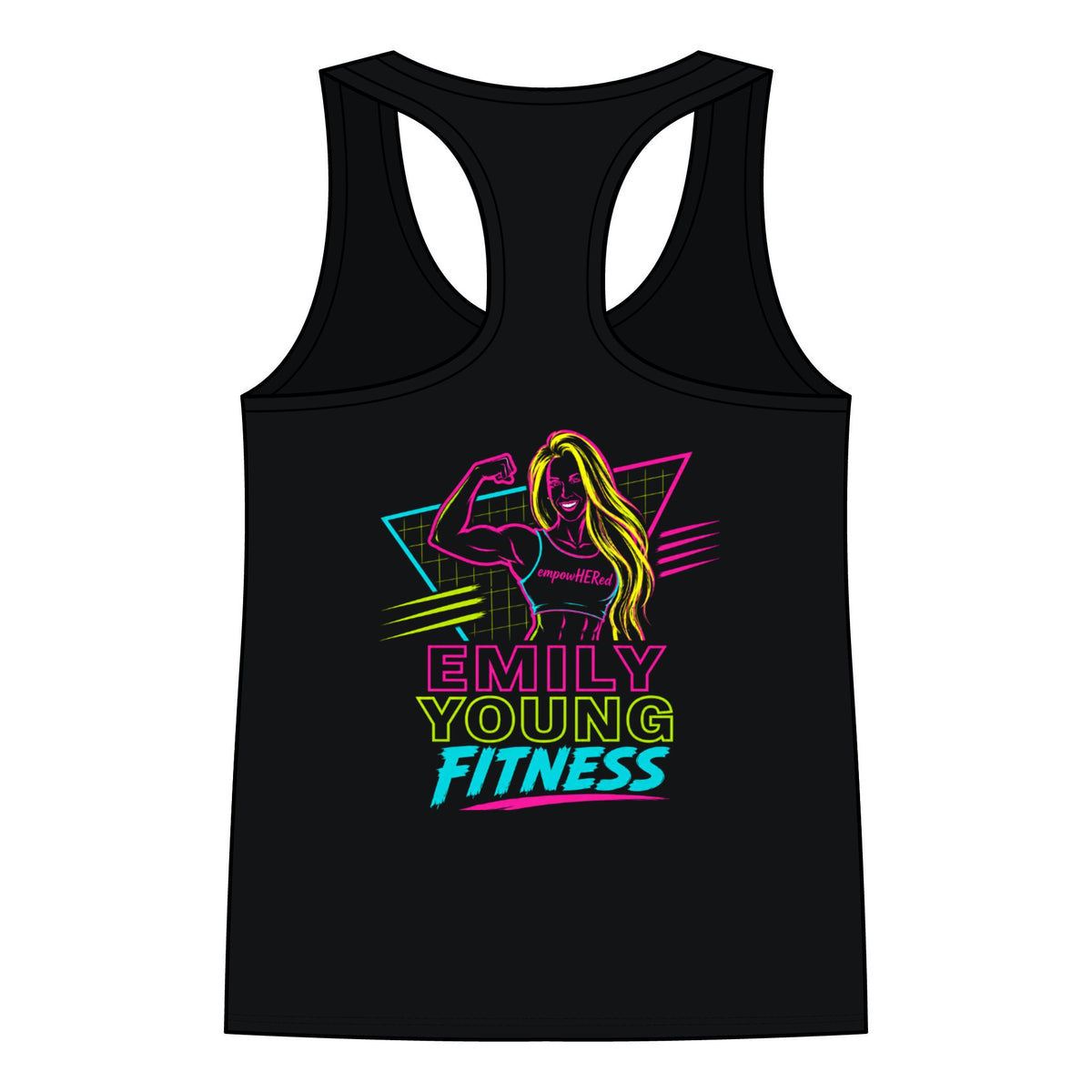 Babes of Steel Racerback Tank — Emily Young Fitness Neon Gym Tank Top