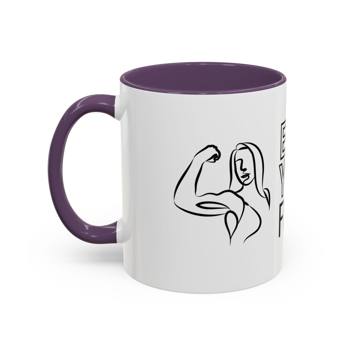 Emily Young Fitness Accent Coffee Mug - Motivational Drinkware for Fitness Enthusiasts